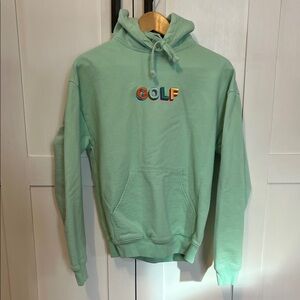 Golf Wang Tyler The Creator - Light Green Hoodie with Multicolor Logo